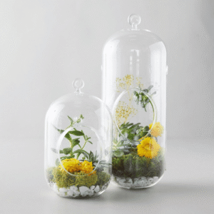 GLASS HANGING & CANDLE HOLDERS