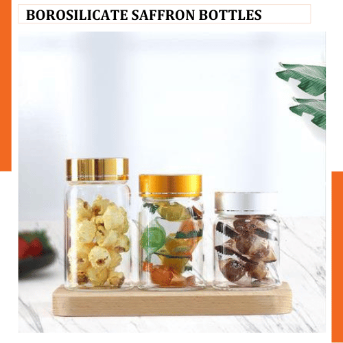 BOROSILICATE SAFFRON BOTTLES