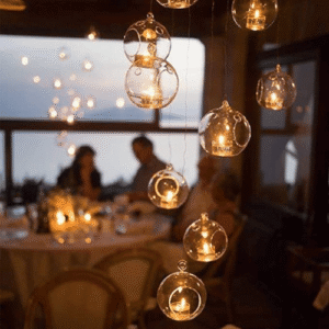 GLASS HANGING & CANDLE HOLDERS1