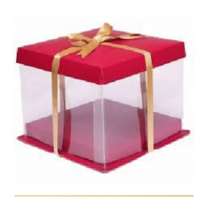 Chrismas Display Box With Kappa Board Top-Bottom  & Transparent