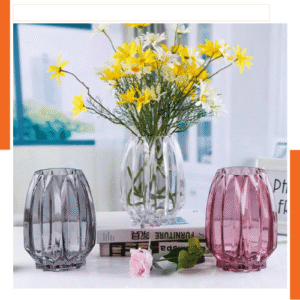 CRYSTAL COLOURFUL VASES